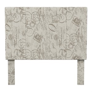 Furniture of America Ramone Fabric Full/Queen Headboard in Beige