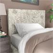Furniture of America Ramone Contemporary Fabric Twin Headboard in Beige