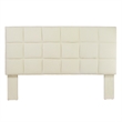 Furniture of America Hellan Fabric Upholstered Full/Queen Headboard in Ivory