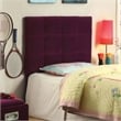Furniture of America Hellan Fabric Upholstered Twin Headboard in Purple