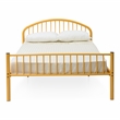 Furniture of America Capelli Contemporary Metal Slat Full Panel Bed in Orange