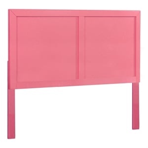 Furniture of America Lupin Wood Full-Queen Headboard in Raspberry Pink