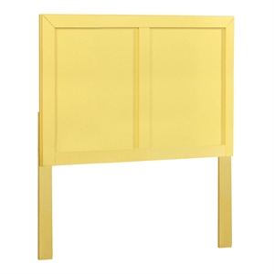 Furniture of America Lupin Wood Twin Headboard in Lemon Yellow