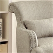 Furniture of America Gabe Contemporary Fabric Upholstered Accent Chair in Beige