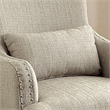 Furniture of America Gabe Contemporary Fabric Upholstered Accent Chair in Beige