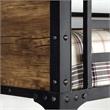 Furniture of America Baron Metal Twin over Full Bunk Bed in Black