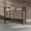 Furniture of America Baron Metal Twin over Futon Bunk Bed in Black