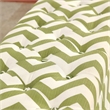 Furniture of America Laina Contemporary Fabric Storage Bench in Green