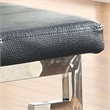 Furniture of America Jaxi Contemporary Faux Leather Tufted Bench in Black
