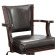 Furniture of America Matlock Traditional Wood Adjustable Gaming Chair in Cherry