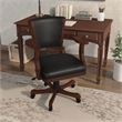 Furniture of America Matlock Traditional Wood Adjustable Gaming Chair in Cherry