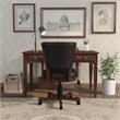 Furniture of America Matlock Traditional Wood Adjustable Gaming Chair in Cherry