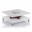 Furniture of America Calloway Wood Square Coffee Table with Storage in Walnut