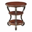 Furniture of America Azea Solid Wood 4-Piece Coffee Table Set in Brown Cherry