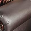 Furniture of America Lozano Faux Leather 2-Piece Sofa Set in Burgundy Red