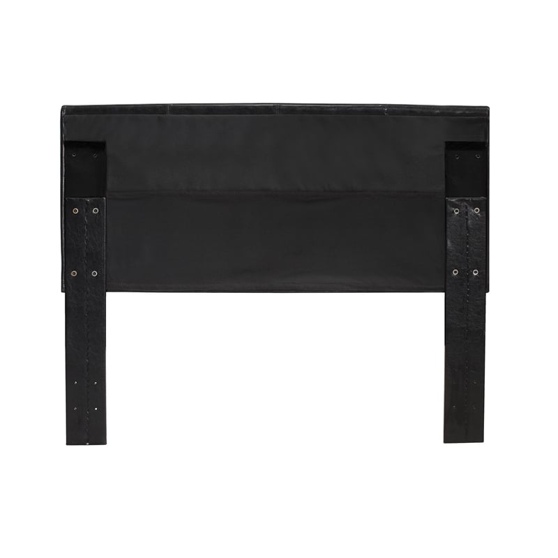 Furniture of America Ramone Faux Leather Full Platform Bed in Espresso
