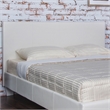 Furniture of America Ramone Faux Leather Full Platform Bed in White