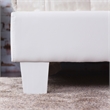 Furniture of America Ramone Faux Leather Queen Platform Bed in White