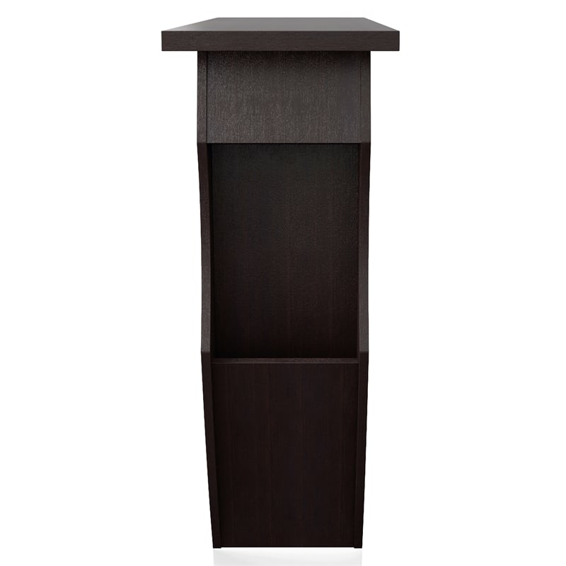 Furniture of America Trunta Contemporary Wood 1-Drawer Console Table in Walnut