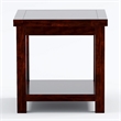 Furniture of America Granger Transitional Wood 1-Shelf End Table in Cherry
