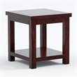 Furniture of America Granger Transitional Wood 1-Shelf End Table in Cherry