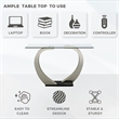Furniture of America Navarre Steel Glass Console Table in Silver and Black