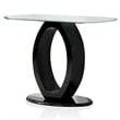 Furniture of America Mason Contemporary Wood Console Table in Glossy Black