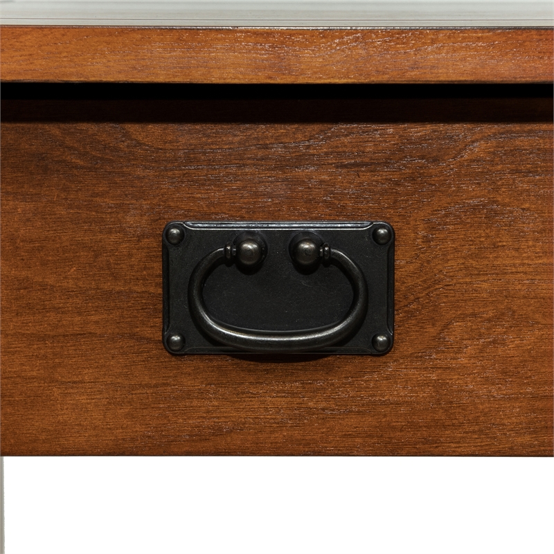 Furniture of America Davis Cottage Wood 1-Drawer End Table in Antique Oak