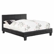 Furniture of America Nicole Faux Leather Queen Platform Bed in Black