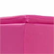 Furniture of America Larson Faux Leather Square Speaker Ottoman in Pink