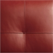 Furniture of America Billie Faux Leather Tufted Sectional in Red