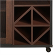 Furniture of America Alan Wood Multi-Storage Buffet with Casters in Walnut