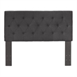 Furniture of America Warscher Fabric Full/Queen Tufted Headboard in Gray