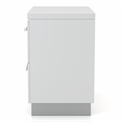 Furniture of America Rayland Solid Wood 2-Drawer Nightstand in Glossy White