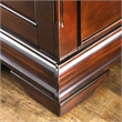 Furniture of America Ruben Traditional Solid Wood 5-Drawer Chest in Cherry