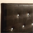 Furniture of America Chasidy Faux Leather Twin Headboard in Brown