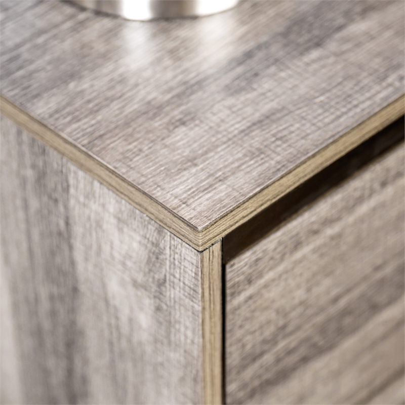 Furniture of America Charlsie Solid Wood 2-Drawer Nightstand in Antique Gray