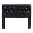 Furniture of America Kylen Faux Leather Full/Queen Headboard in Black