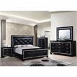 Furniture of America Rachel Wood 9-Drawer LED Dresser and Mirror in Black