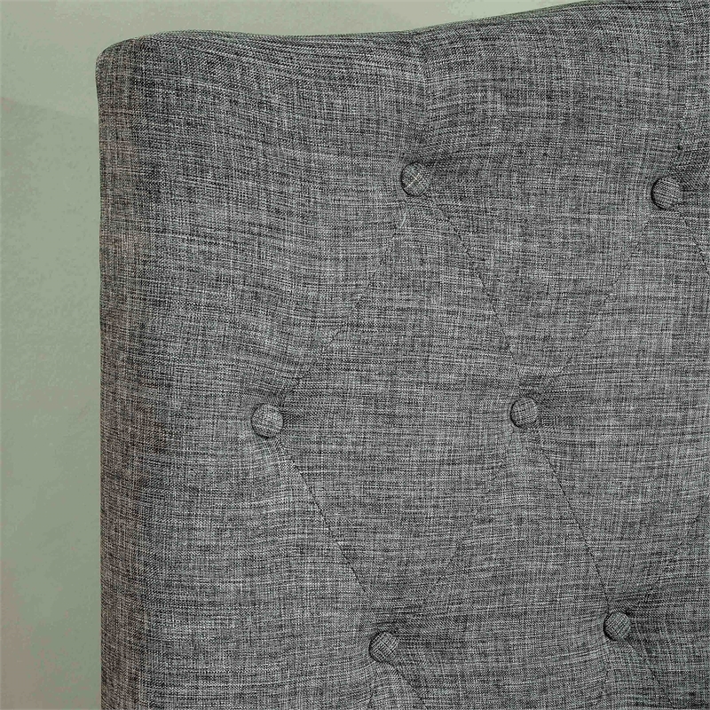 Furniture of America Saira Fabric Full/Queen Tufted Headboard in Gray