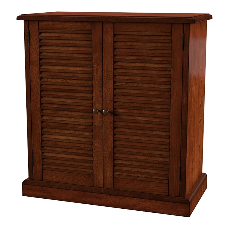 Furniture of America Medley Transitional Wood 5-Shelf Shoe Cabinet in Oak