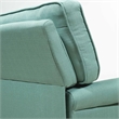 Furniture of America Prior Transitional Fabric Accent Chair in Blue