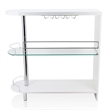 Furniture of America Godric Contemporary Wood 2-Shelf Pub Table in White