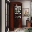 Furniture of America Myron Traditional Wood Corner Home Bar in Dark Cherry