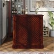 Furniture of America Myron Wood Multi-Storage Wine Rack in Dark Cherry