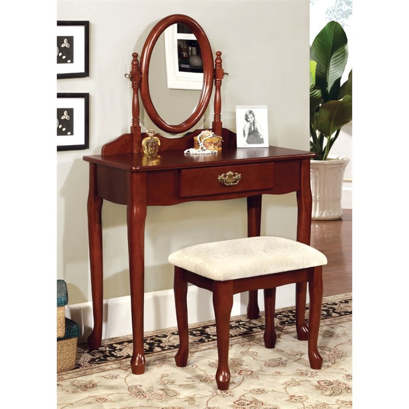 Furniture Palace Bobkona Jaden Vanity Set With Stool In White 302 36 Img