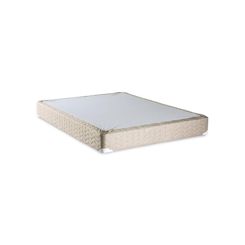 Furniture of America Sandroman Fabric Twin Euro Top Coil Mattress in Beige