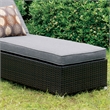 Furniture of America Walker Aluminum Adjustable Patio Chaise Lounge in Gray