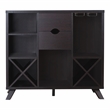 Furniture of America Ruybal Engineered Wood Wine Rack/Buffet in Cappuccino