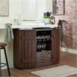 Furniture of America Layfield Wood Multi-Storage Buffet in Vintage Walnut